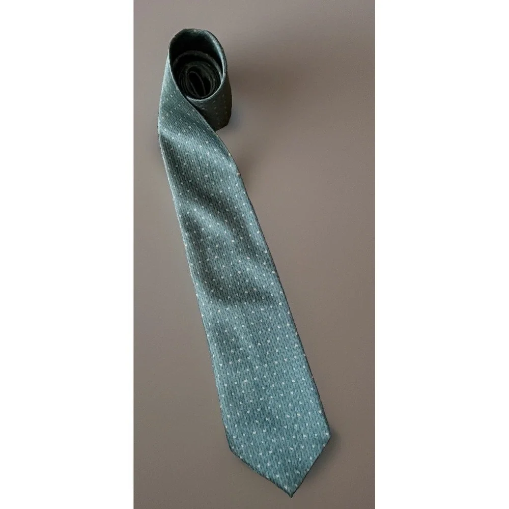 Cravatteville Neckwear Tie Green Gold Geometric Abstract Pattern Polyester JBHS